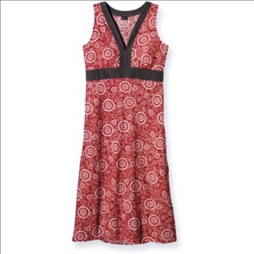 PATAGONIA Red Floral Sleeveless Dress “Journey”
